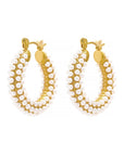 Pearls Hoop  Earrings