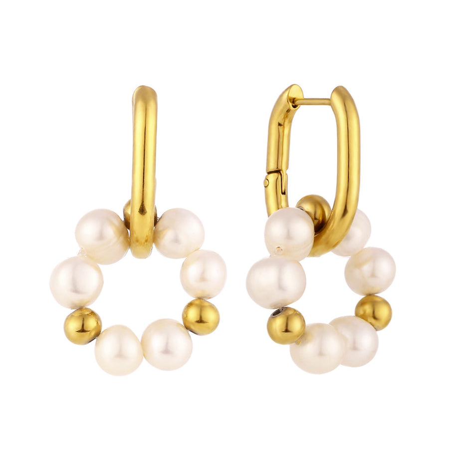 Earrings With Pearl Pendant