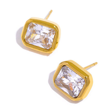 Cubic Zirconia Stud Earrings