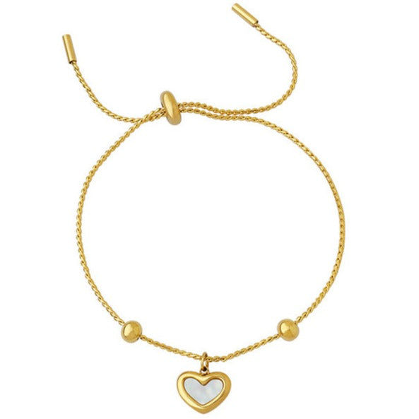 Heart Pendant Bracelet