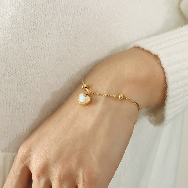 Heart Pendant Bracelet