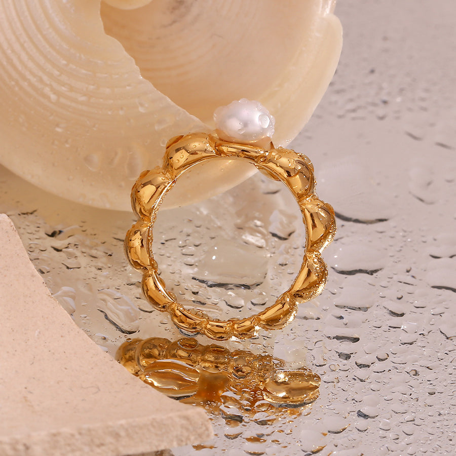 Lunar Elegy Pearl Ring