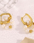 Earrings With Pearl Pendant